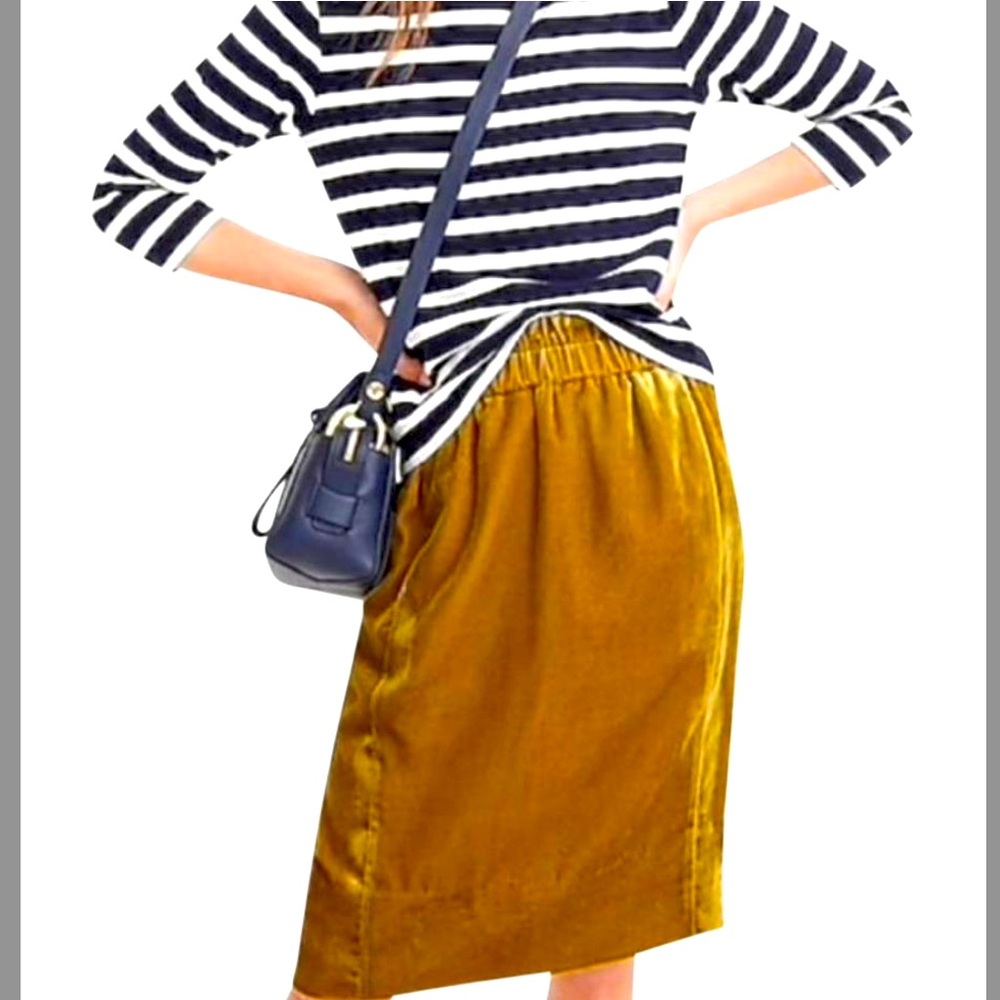 J. Crew Gold Skirt
